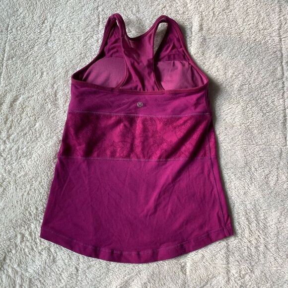 Lululemon Womens Fuchsia Pink Athletic Tank Top Shirt - Picture 1 of 5